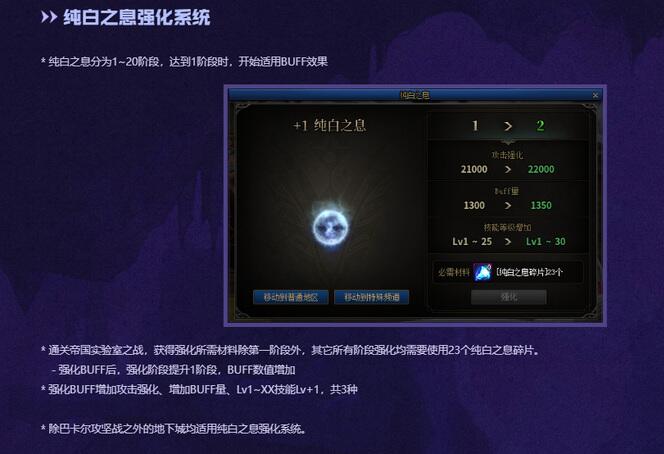 地下城与勇士110纯白之息用途介绍图6