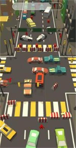 障碍道路碰撞无广告游戏截图